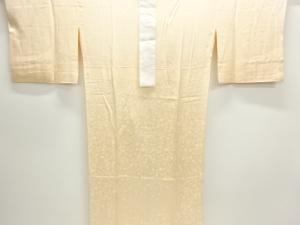 草花模様織出し単衣長襦袢